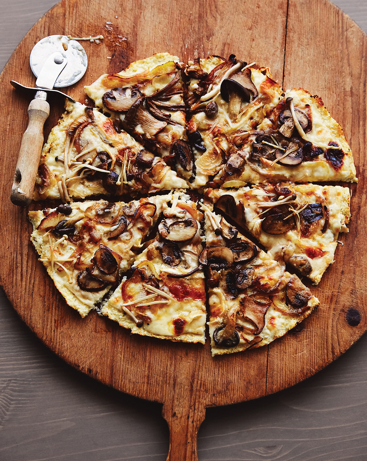 Mushroom and Caramelized Onion Pizza with Brie and Maple | Penguin ...