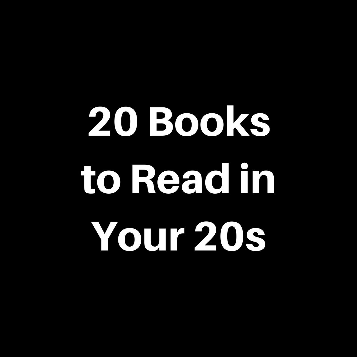 20 Books to Read in Your Twenties Penguin Random House Canada